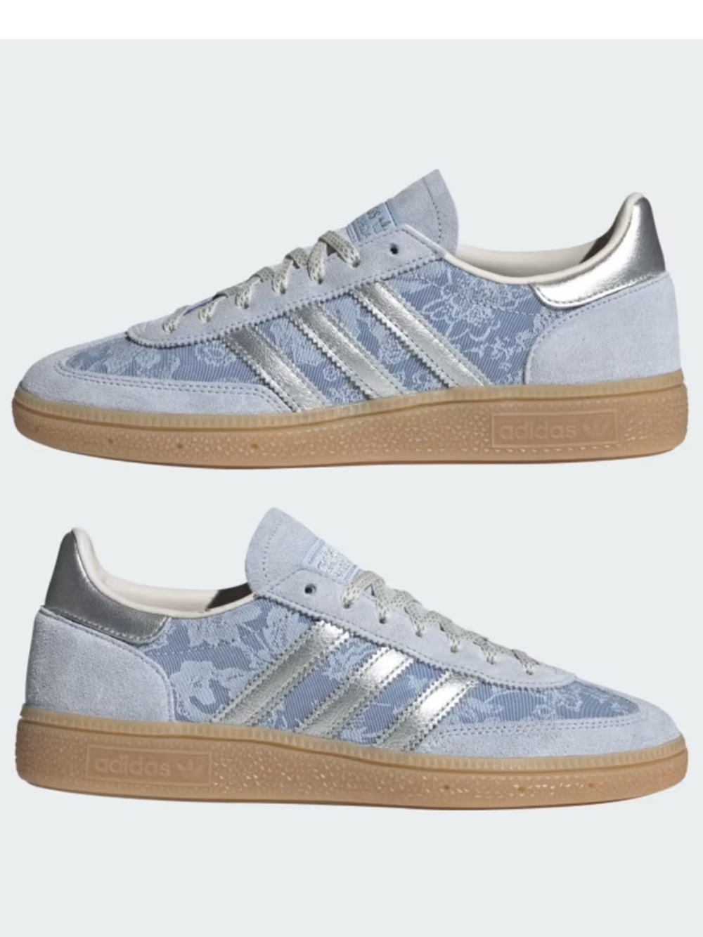 adidas x Liberty London Handball Spezial Crystal Sky / Silver Metallic - Picture 6 of 12